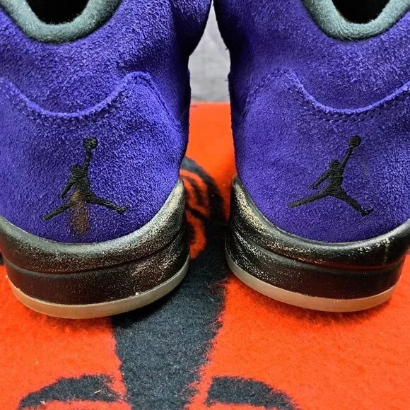 %Size 10 Air Jordan 5 Retro Alternate Grape Purple Aqua Men AJ3 Jordan 5 Retro Alternate Grape 2020 for Sale | Authenticity  main image 2